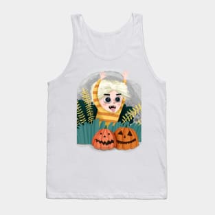 A vampire. The vampire boy. Halloween Cartoon style drawing. Tank Top